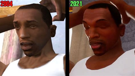 CJ S Expression Is Gone In The Definitive Edition R Gaming