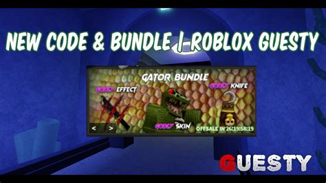 Guesty New Codes And New Bundle Roblox Guesty Youtube