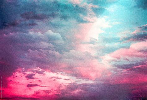 Colorful Sky Wallpaper Sky Cloud Pink Daytime Blue 268410 WallpaperUse