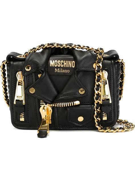 Moschino Biker Crossbody Bag In Black Lyst