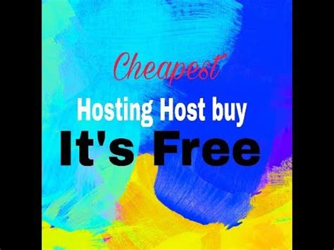 How To Buy Chepest Hosting On Hostinger Free Outher Hosting Youtube