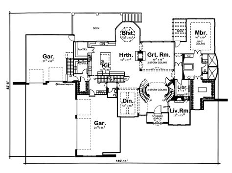 2 Story French Country House Plan Kirkwood Manor French Country