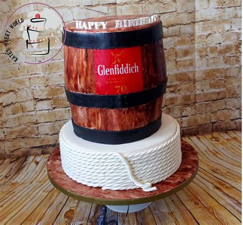 Whiskey Barrel Decorated Cake By Katarzyna Rarok Cakesdecor