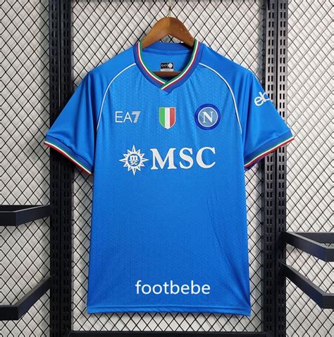 Maillot Naples Domicile Bleu Footbebe