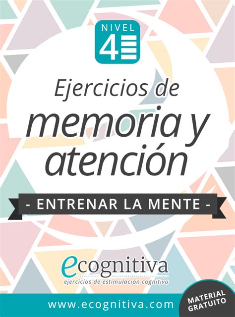 Nivel Entrenar La Mente Estimulaci N Cognitiva