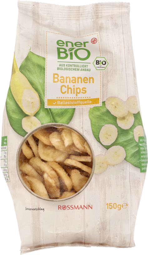 ENERBIO chipsy bananowe słodzone 150 g Drogeria Rossmann pl