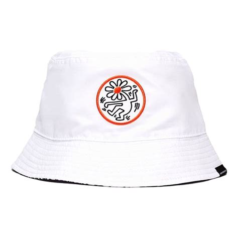 Converse X Keith Haring Reversible Bucket Hat White 10022257 A01
