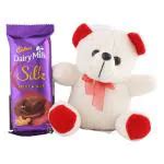 Buy Surpriseforu Dairy Milk Silk Chocolate With Cute Teddy Chocolate