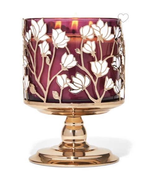 Magnolia Pedestal Wick Candle Holder