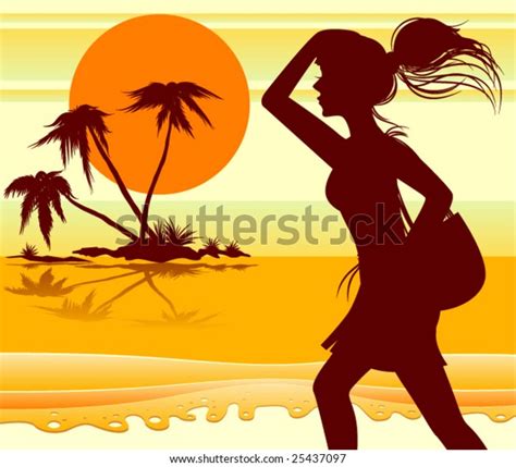 Beach Girl Stock Vector Royalty Free 25437097 Shutterstock