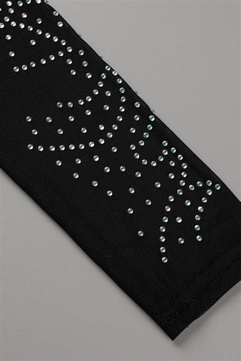 Wholesale Black Fashion Sexy Patchwork Hot Drilling Backless O Neck