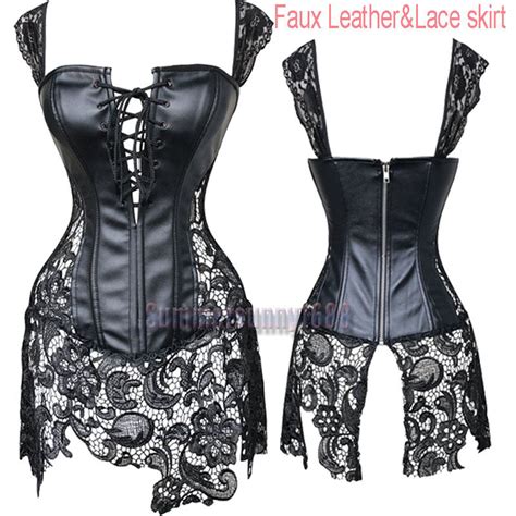 Plus Size Lingere X X X X X Leather Corset Skirt Sexy Lingerie