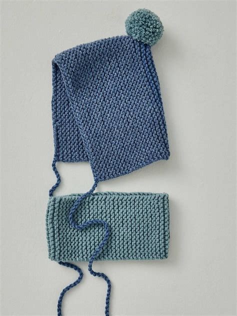 Kit Tricot béguin et col Camille Bleu azur Kiabi 25 00