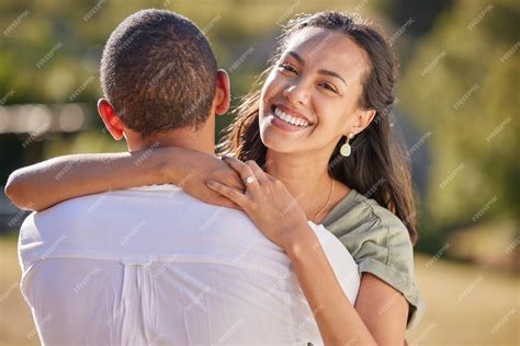 Premium Photo Love Hug And Couple In Park Or Green Garden Summer