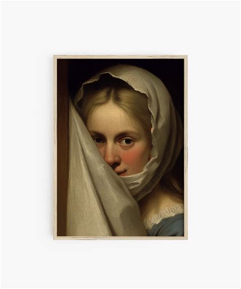 Bathrom Classic Art Bathroom Wall Art Decor Woman Portrait Print