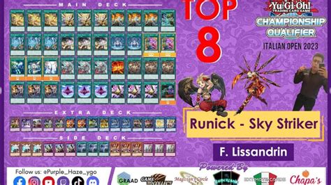 Top Runick Sky Striker Deck List Youtube