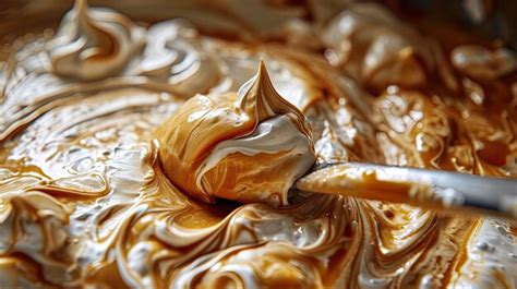 Premium Photo CloseUp Of Spoon In Bowl Of Chocolate