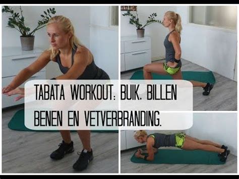 Min Tabata Workout Buik Billen Benen En Vetverbranding Tabata