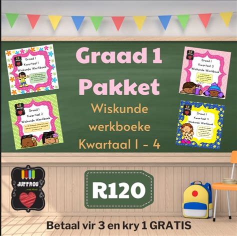 Graad 1 Wiskunde Werkboek 1 4 Juffrou Met Hart