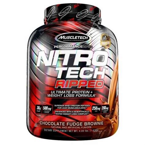 Protein Powder Muscletech Nitrotech Ripped Lbs Lovate Health