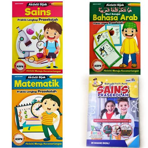 Aktiviti Bijak Utk Prasekolah Matematik Bahasa Arab Sains Shopee