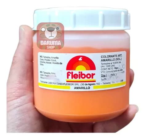 Colorante Comestible En Pasta Amarillo Fleibor 250g Belgrano MercadoLibre