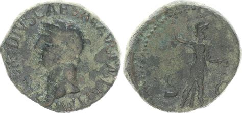 Antike Römische Kaiserzeit Claudius 41 54 n Chr Claudius As mit