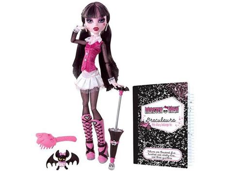 Monster High Draculaura Clássica Com Acessórios Mattel Bonecas