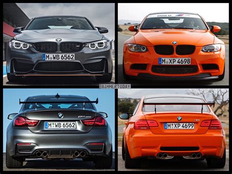 Bild Vergleich Bmw M4 Gts F82 Und Bmw M3 Gts E92