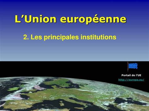 PPT LUnion européenne PowerPoint Presentation free download ID