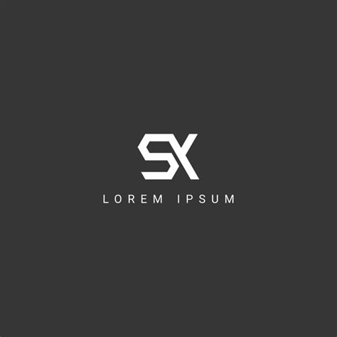 Premium Vector Creative Minimal SX XS Letter Business Logo Initial