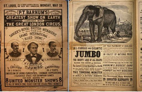 Original Newspaper Ad For Barnums Circus P T Barnum The Showman