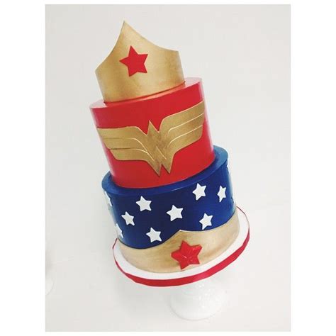 Melody Brandon On Instagram “wonder Woman Cake With Smooth Buttercream