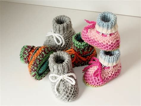 Strickanleitung Babyschuhe Sohlenl Nge Ca Cm