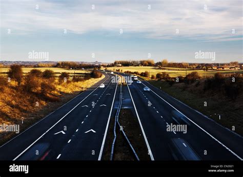 Car Motorway Chevron Hi Res Stock Photography And Images Alamy