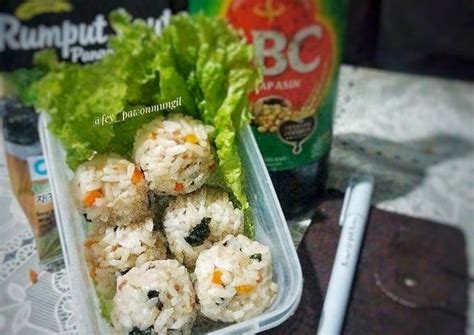 Resep Bola Nasi Korea Korean Rice Ball Oleh Fey Pawonmungil Cookpad