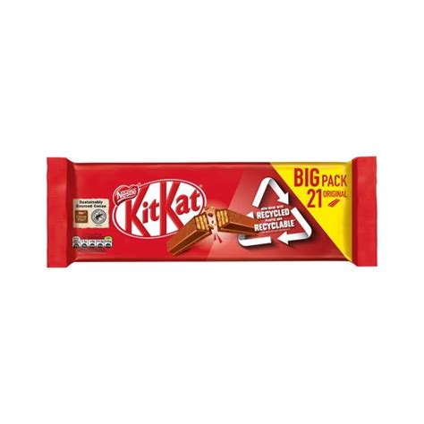 Nestle Kit Kat Chocolate Bars 2 Finger Original 21207g 10110028