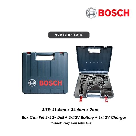 Bosch Big Small Carrying Hard Case 12v 18v Li Ion Drill And Driver Power Tool Box Gsr Gsb Gdx 180