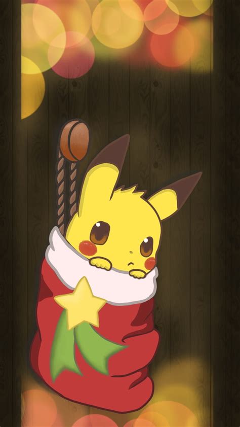 Pikachu Navidad Dibujo Fan Art Fondo De Pantalla Cute Anime