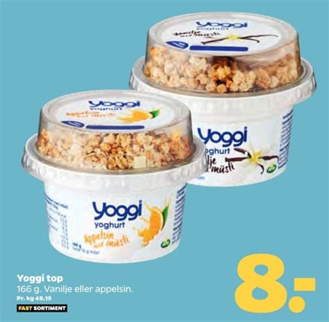 Yoggi Yoghurt Appelsin Med M Sli Top Tilbud Hos Netto