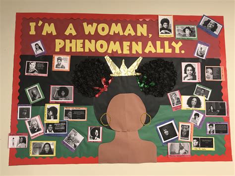 Black “herstory” Bulletin Board Featuring Black And Afro Latina Aut