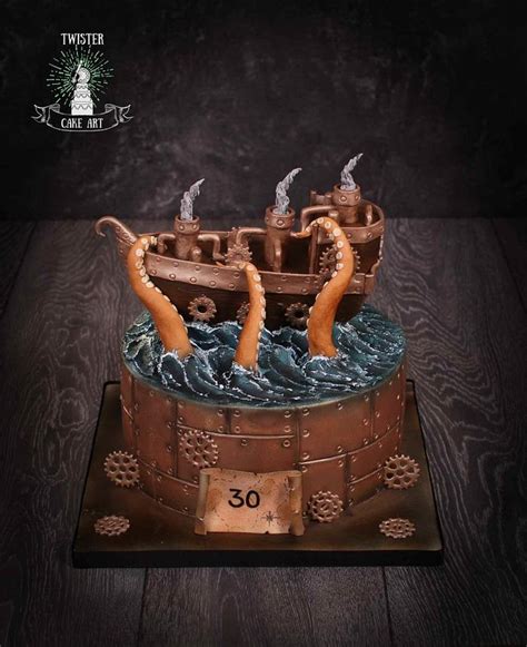 Steampunk Ship Cake Decorated Cake By Twister Cake Art Cakesdecor