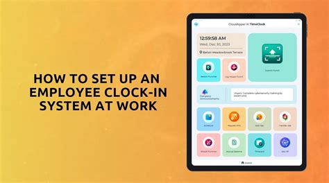 How To Set Up An Employee Clock In System At Work By Juan Ben