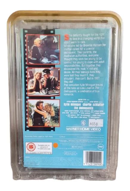 Original Blockbusters Vhs Sleeve Insert Kyle Minogue The Delinquents In