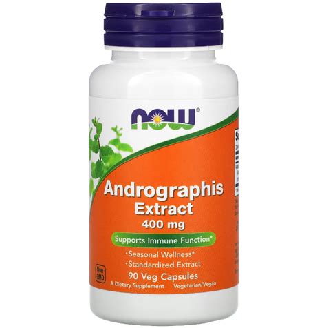 NOW Foods Andrographis Extrakt 400 Mg 90 Vegetarische Kapseln