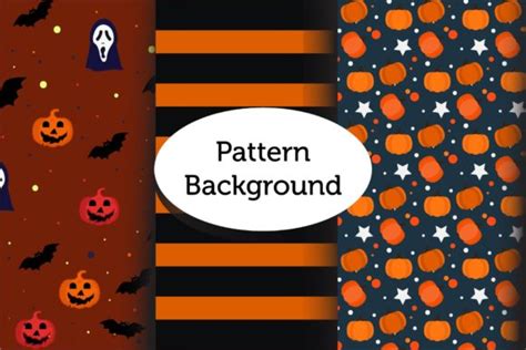 Bundle Halloween Pattern Background Graphic By Griyolabs · Creative Fabrica