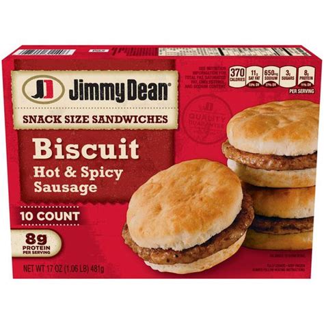 Jimmy Dean Snack Size Sandwiches Hot And Spicy Sausage Obx Grocery Delivery Seafood Boil And More