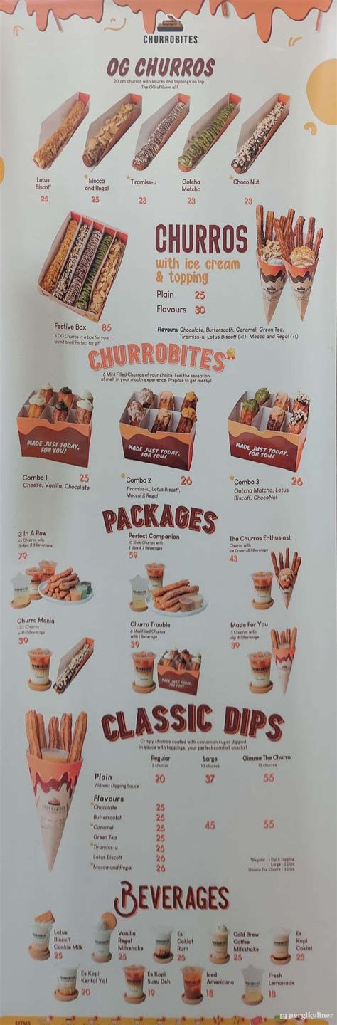 Selalu Diperbarui Menu Churrobites The Churros Enthusiast Alam