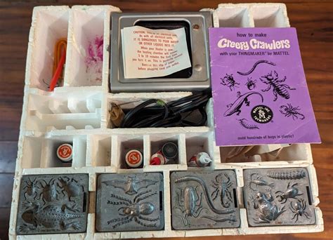 Vintage Mattel Creepy Crawlers Set Thingmaker Ebay