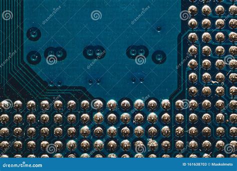 Processor Pins Macro Computer Motherboard Close Up Cpu Pins On A